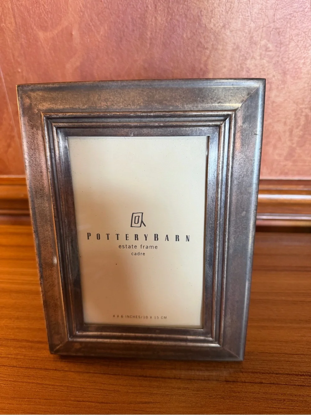 Pottery Barn Estate Picture Photo Frame Silver Tone 4 X 6 Classic Wedding
